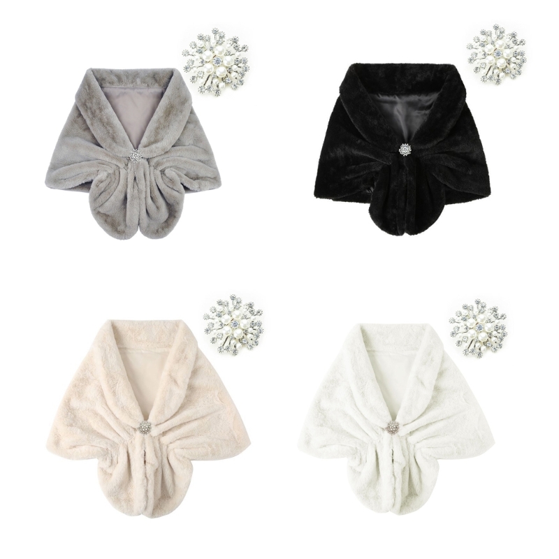 Women'S Winter Accessories Set - Fashion Ponchos Capes Set Elegant Shoulder