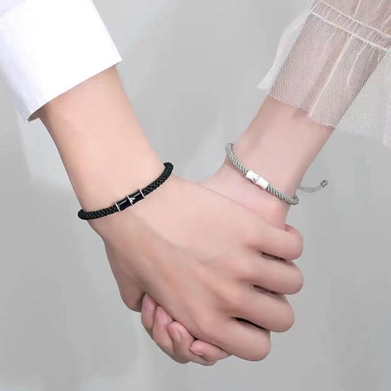 Women Accessories Meaning - 31BF Unique Bamboo Patterned Couple Bracelets