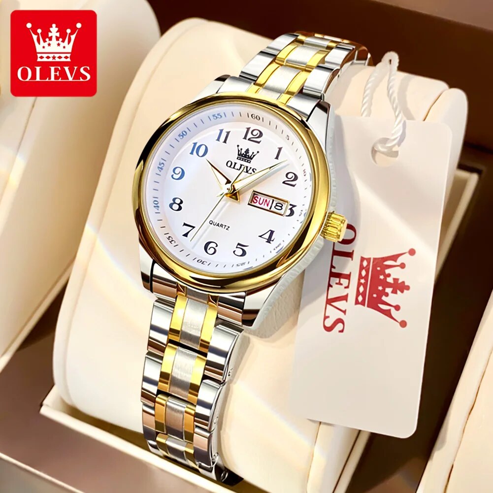 Women Accessories Display - OLEVS 5567 Luxury Quartz Watch for