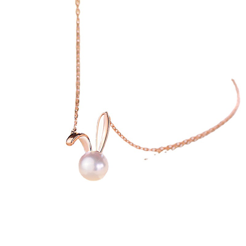 Cute Rabbit Pearl Pendant Neck - Women Accessories Meaning ulasan dan harga