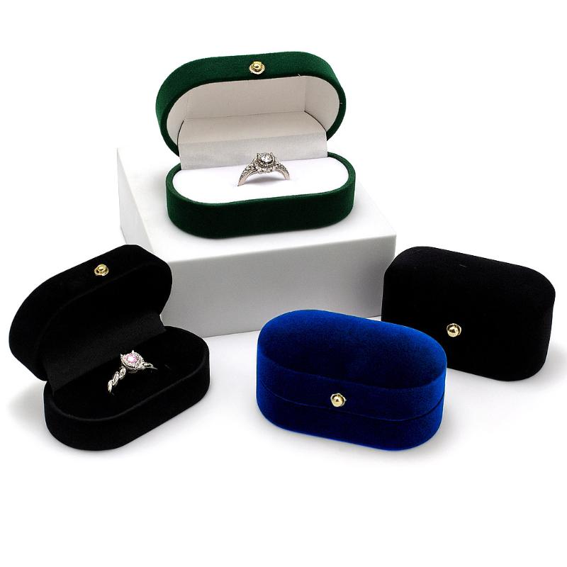 1 PCS Felt Ring Box Mini Porta - Women Accessories Display ulasan dan harga