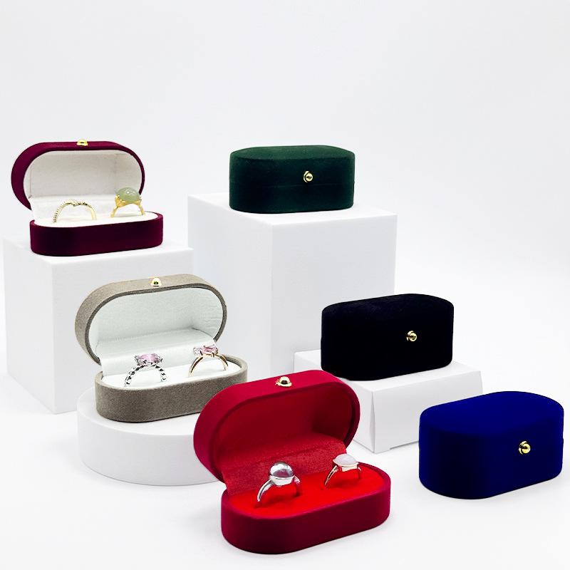 1 PCS Felt Ring Box Mini Porta - Women Accessories Display ulasan dan harga
