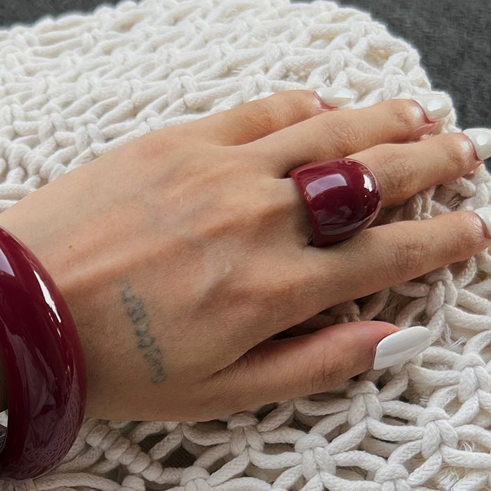 Irregular Resin Ring for Women - Women'S Accessories Trends 2026 ulasan dan harga