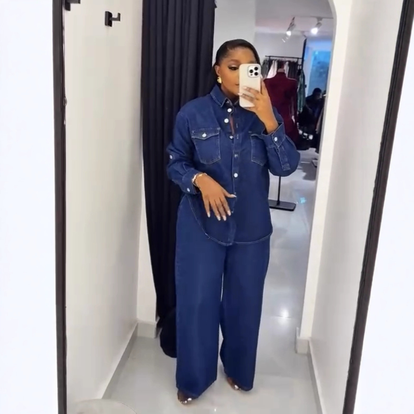 Jeans 2 Piece Sets Women Denim - Women'S Jeans Accessories ulasan dan harga