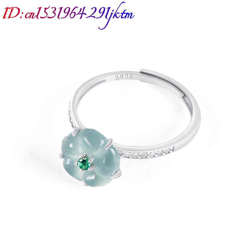 Blue Burmese Jadeite Flower Ri - Women Accessories To Gift ulasan dan harga