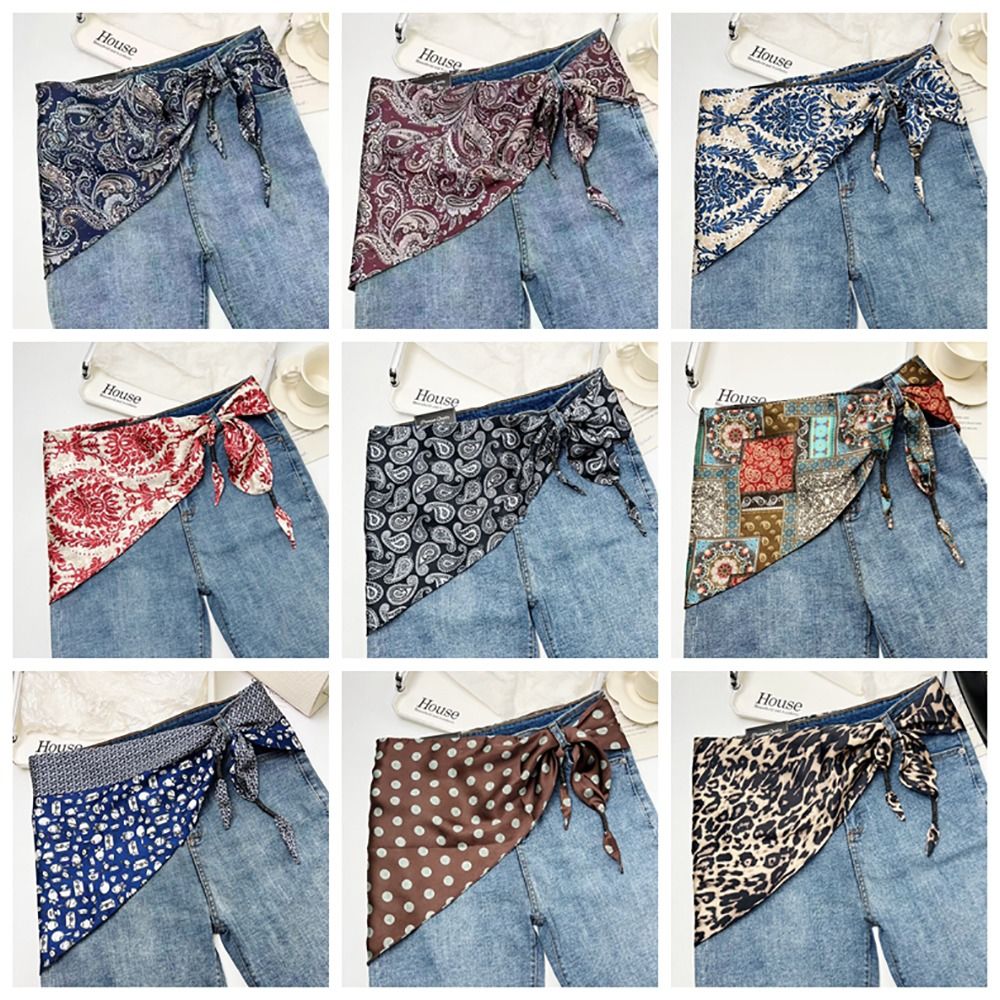 Imitation Silk Cashew Floral S - Women'S Jeans Accessories ulasan dan harga