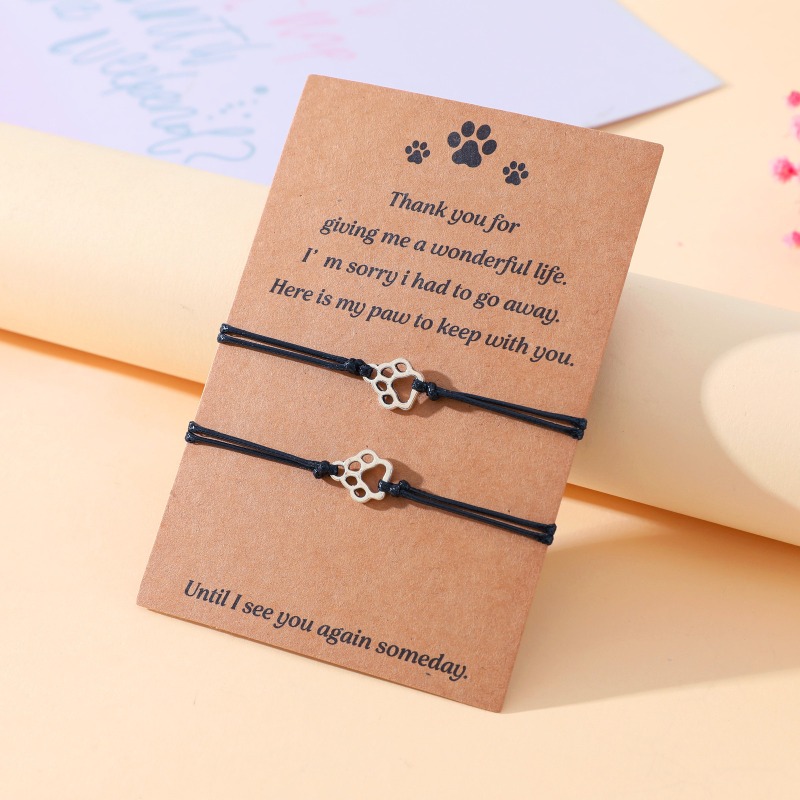 Adjustable Paw Print Couple Br - Women Accessories Meaning ulasan dan harga