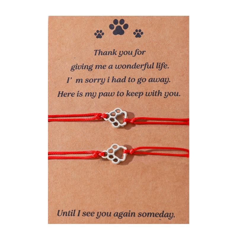 Adjustable Paw Print Couple Br - Women Accessories Meaning ulasan dan harga