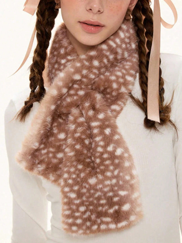 Winter Harajuku Elk Plush Scar - Women'S Winter Accessories Set ulasan dan harga