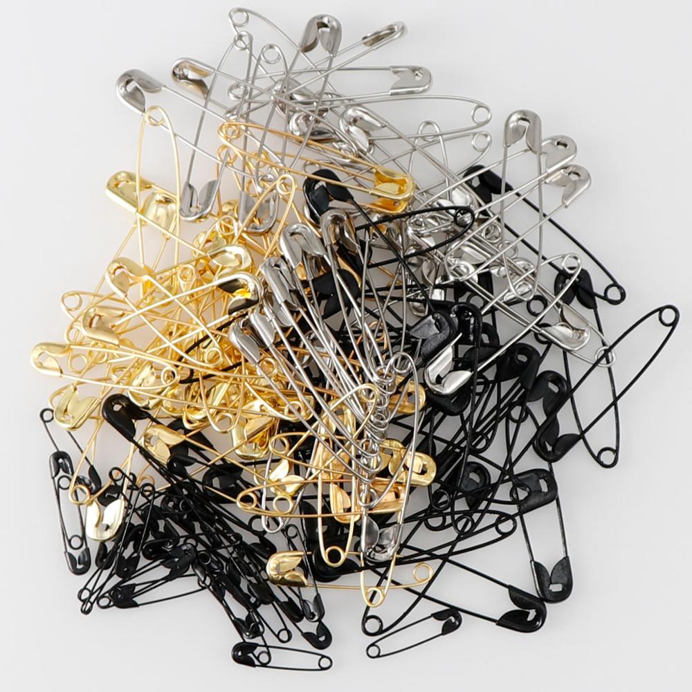 100Pcs Silver/Gold/Black Iron  - Brooch Pin Gold ulasan dan harga