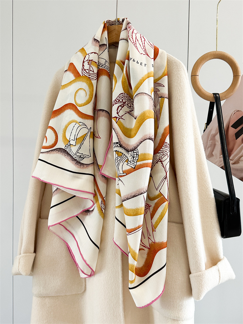 Double Faced 135CM Scarf Luxur - Women'S Winter Accessories Set ulasan dan harga