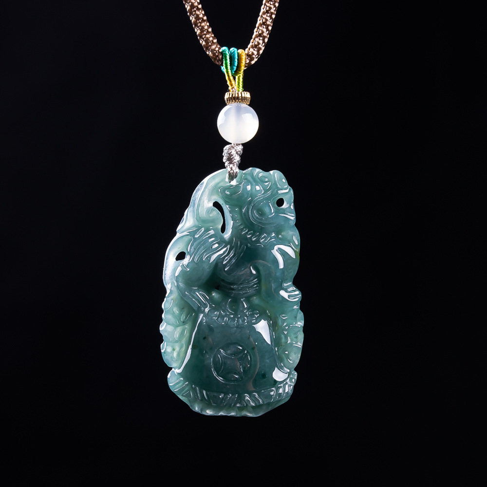 Burmese Jadeite Pixiu Pendant  - Women Accessories To Gift ulasan dan harga