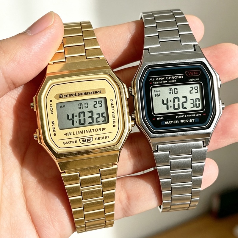 F91W Band Watch Waterproof Ret - Women Accessories Display ulasan dan harga