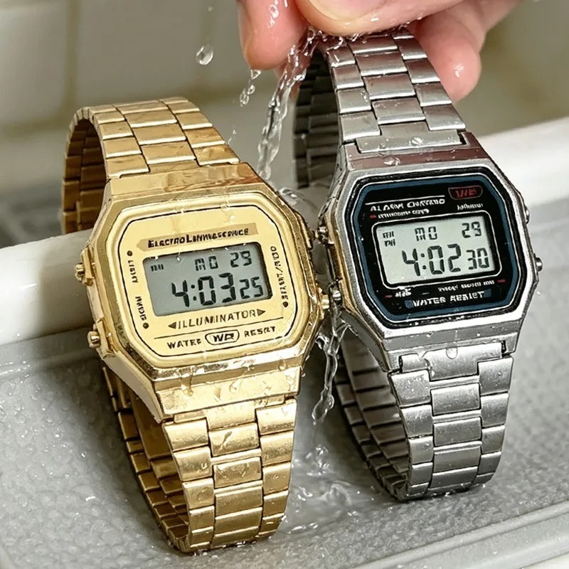 F91W Band Watch Waterproof Ret - Women Accessories Display ulasan dan harga