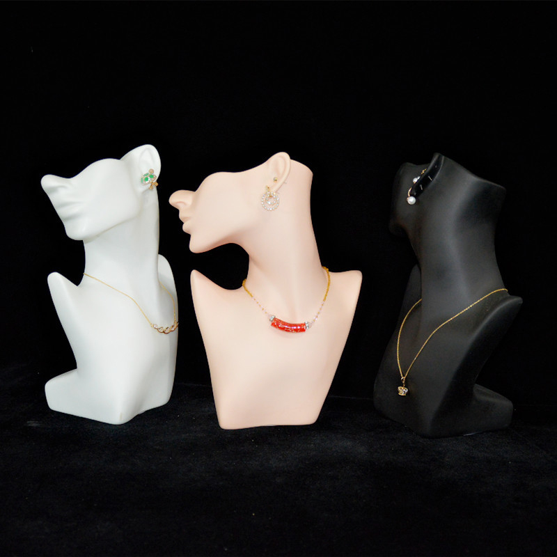 White Half Face Mannequin Head - Women Accessories Display ulasan dan harga