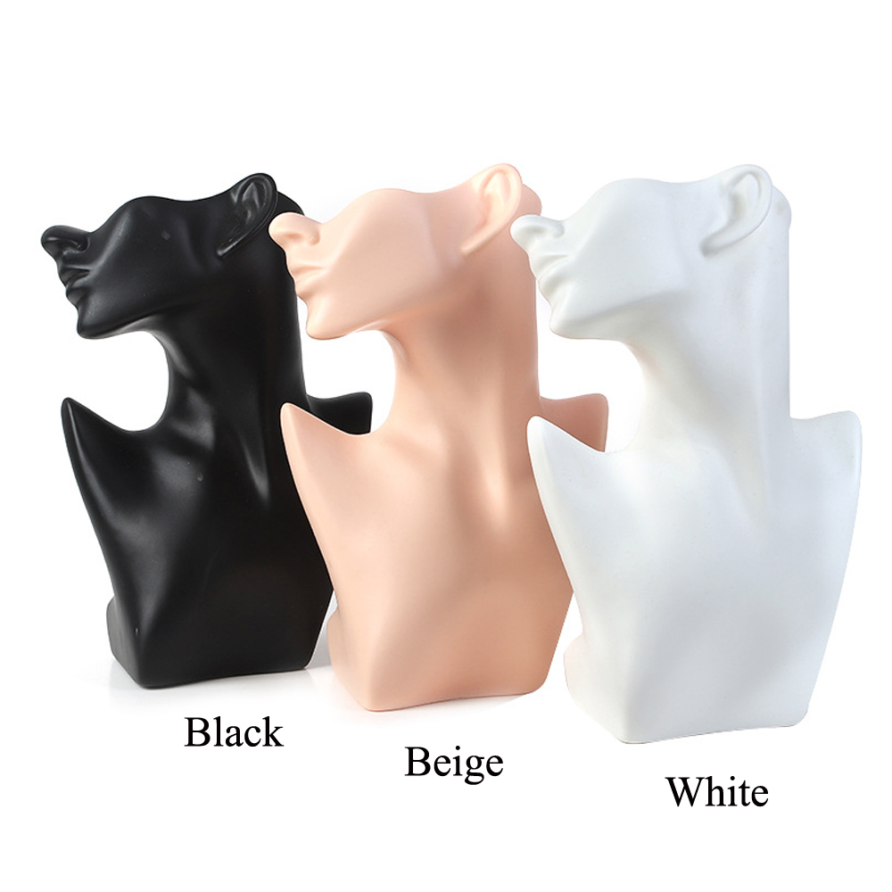 White Half Face Mannequin Head - Women Accessories Display ulasan dan harga