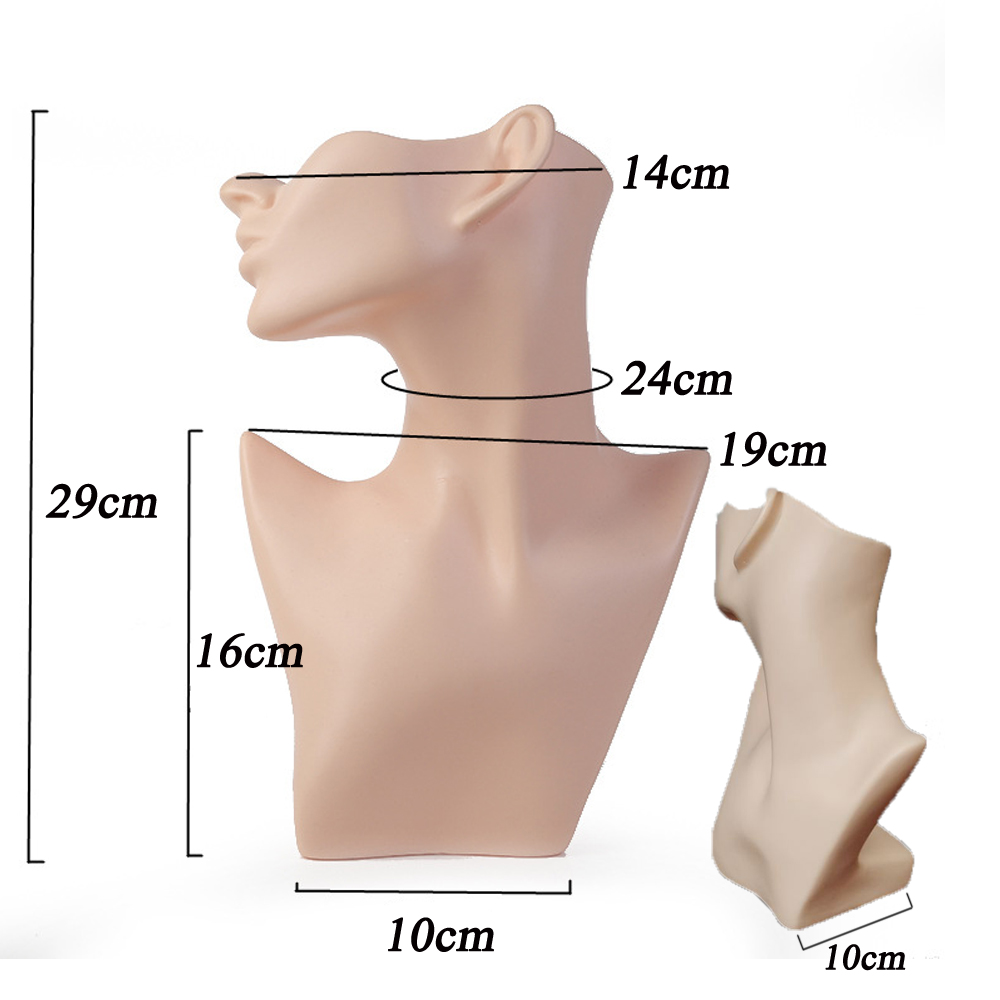 White Half Face Mannequin Head - Women Accessories Display ulasan dan harga