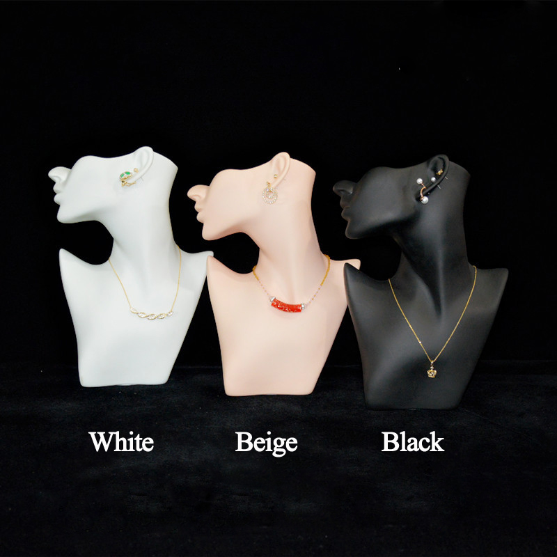 White Half Face Mannequin Head - Women Accessories Display ulasan dan harga