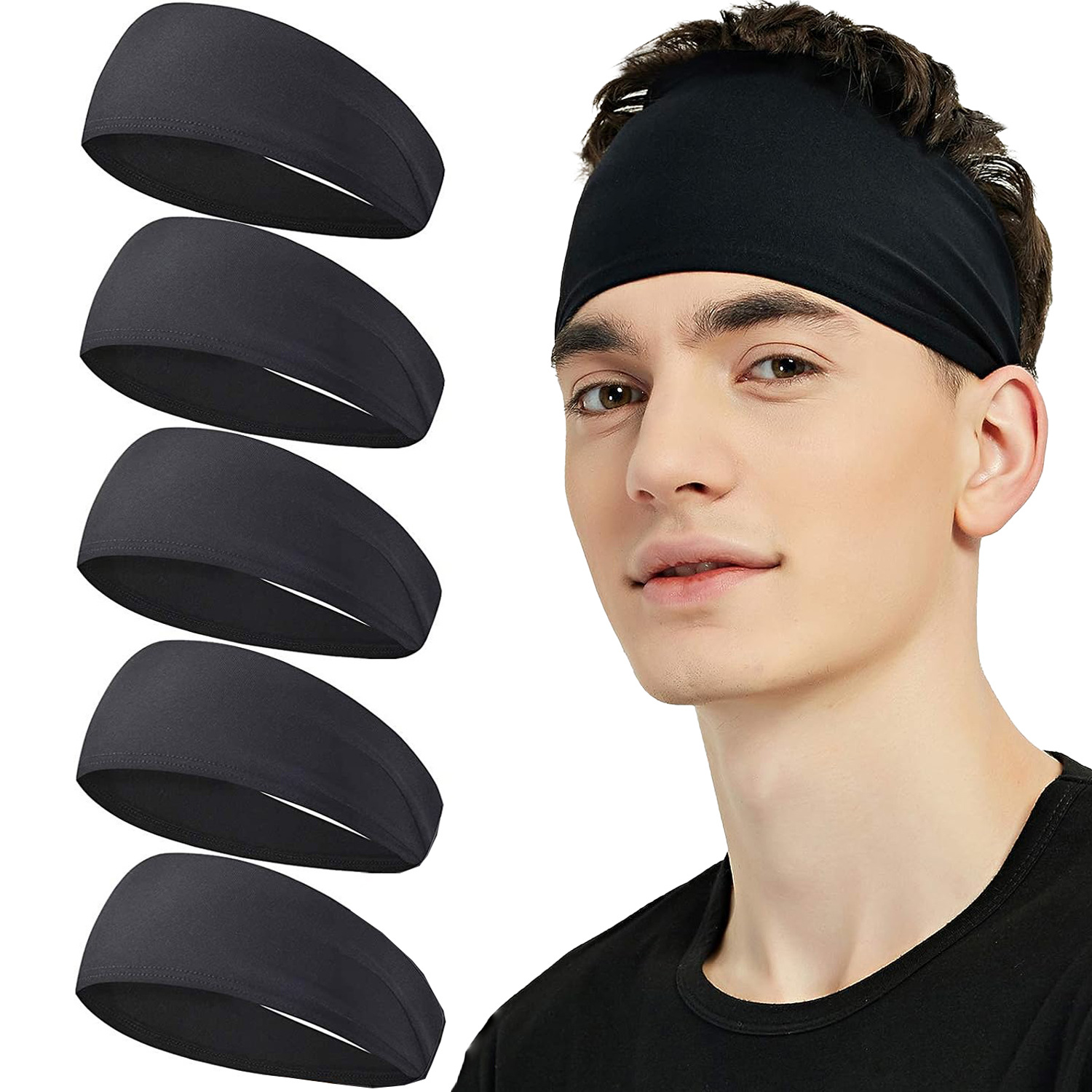 Sweatband for Men Women Elasti - Women'S Yoga Accessories ulasan dan harga