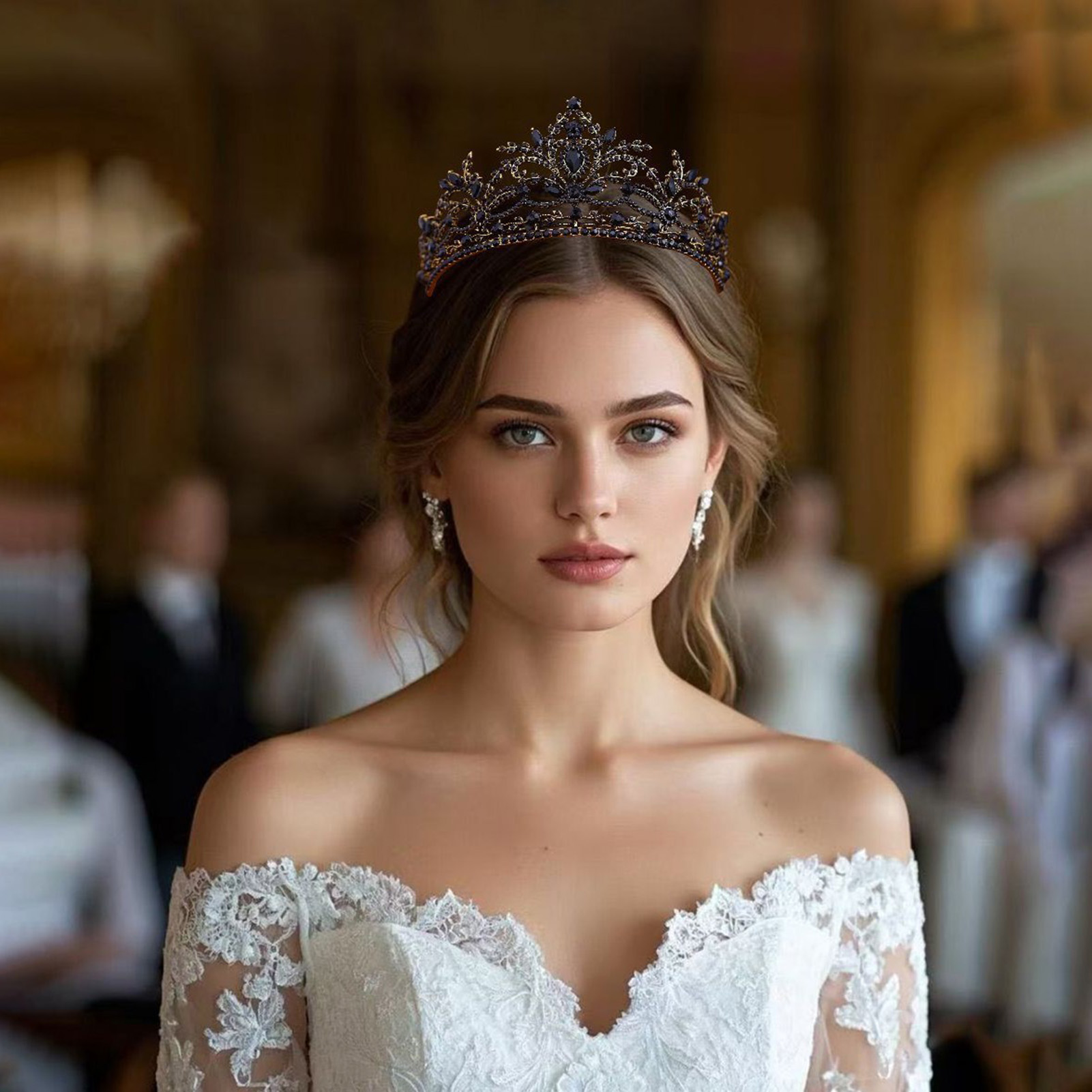 Bridal Crown Sparkling Tiara f - Women Accessories To Gift ulasan dan harga