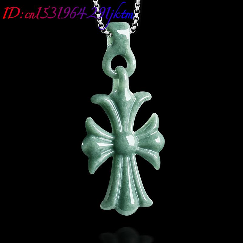 Natural Burmese Jadeite Cross  - Women'S Accessories Jewelry ulasan dan harga