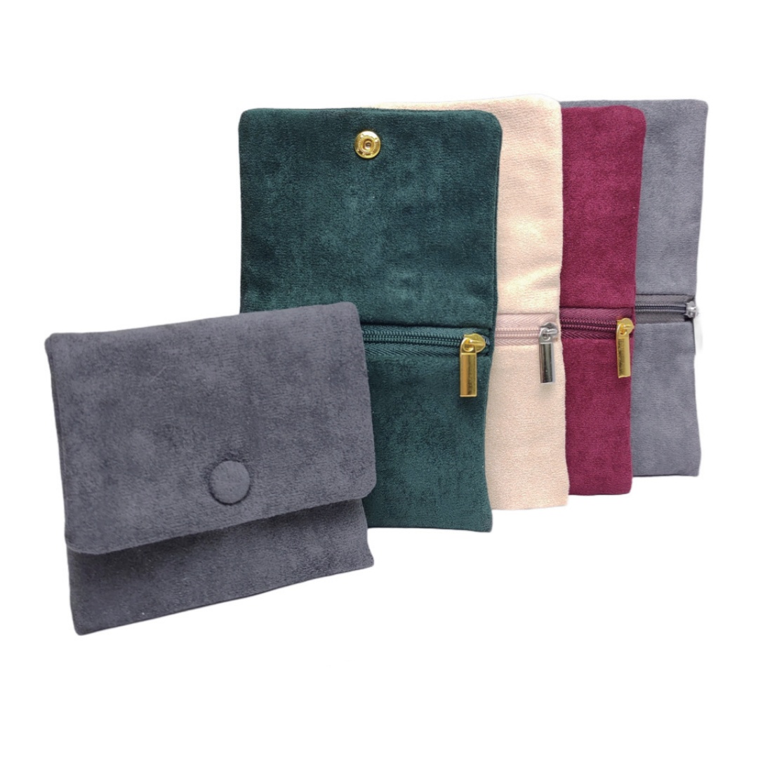 Velvet Jewellery Pouch Snap Zi - Women Accessories Display ulasan dan harga