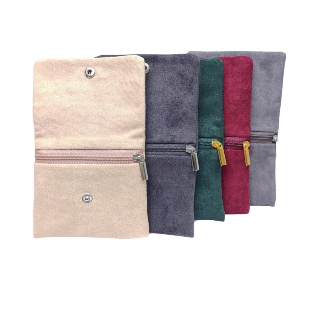 Velvet Jewellery Pouch Snap Zi - Women Accessories Display ulasan dan harga
