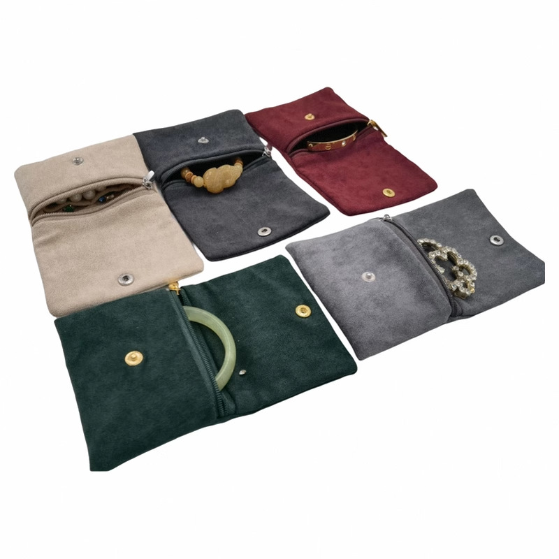 Velvet Jewellery Pouch Snap Zi - Women Accessories Display ulasan dan harga
