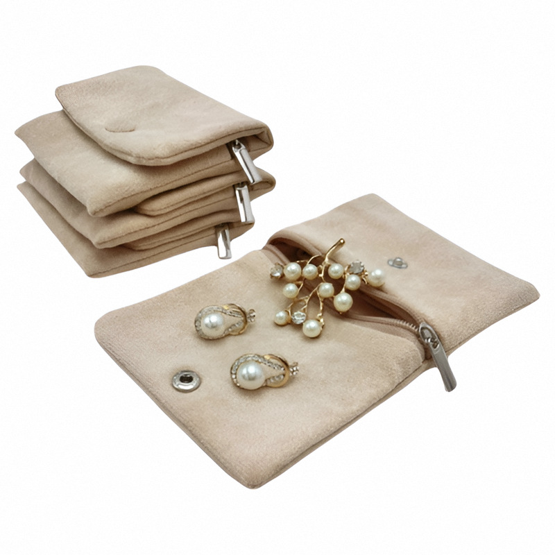 Velvet Jewellery Pouch Snap Zi - Women Accessories Display ulasan dan harga