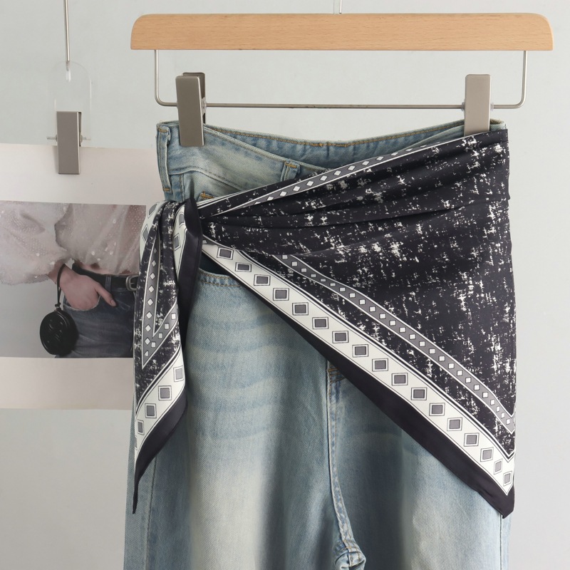 High-End Retro Tie-Dye Triangu - Women'S Jeans Accessories ulasan dan harga