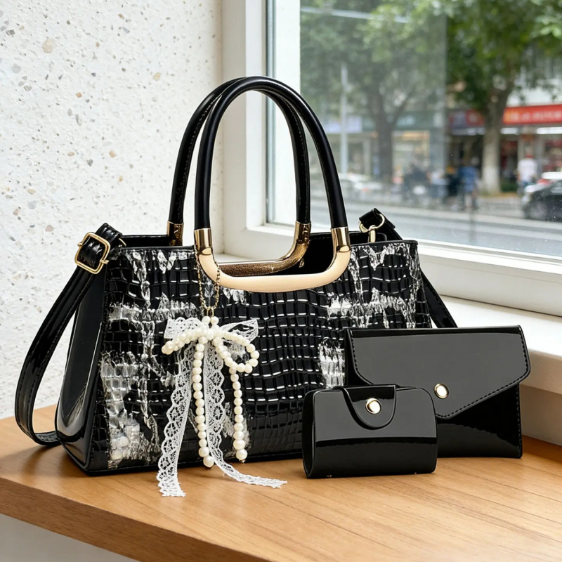 Women's Handbag Set, Crocodile - Women Accessories To Gift ulasan dan harga