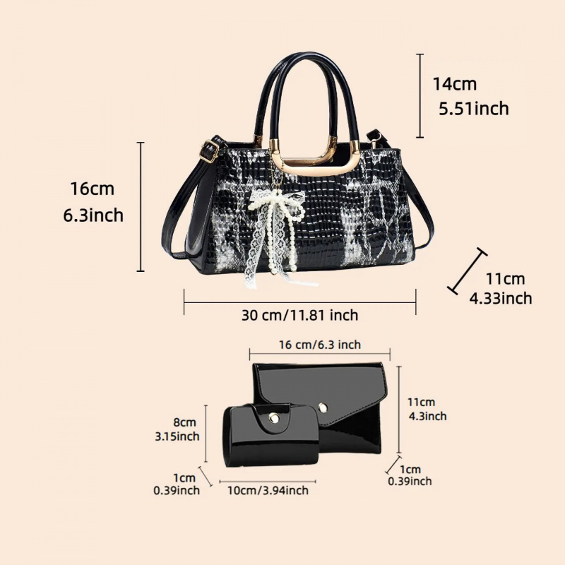 Women's Handbag Set, Crocodile - Women Accessories To Gift ulasan dan harga