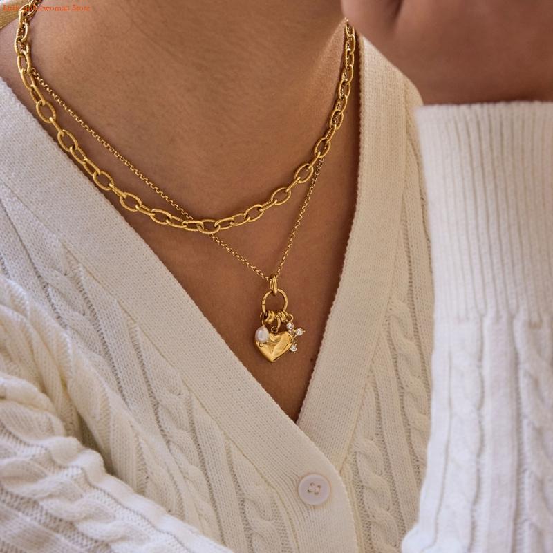 F92D Adjustable Chain Heart Cr - Women Accessories Meaning ulasan dan harga