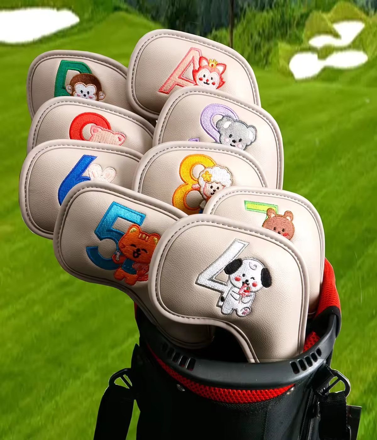9Pcs Cute Cartoon Animal Golf  - Women Accessories To Gift ulasan dan harga