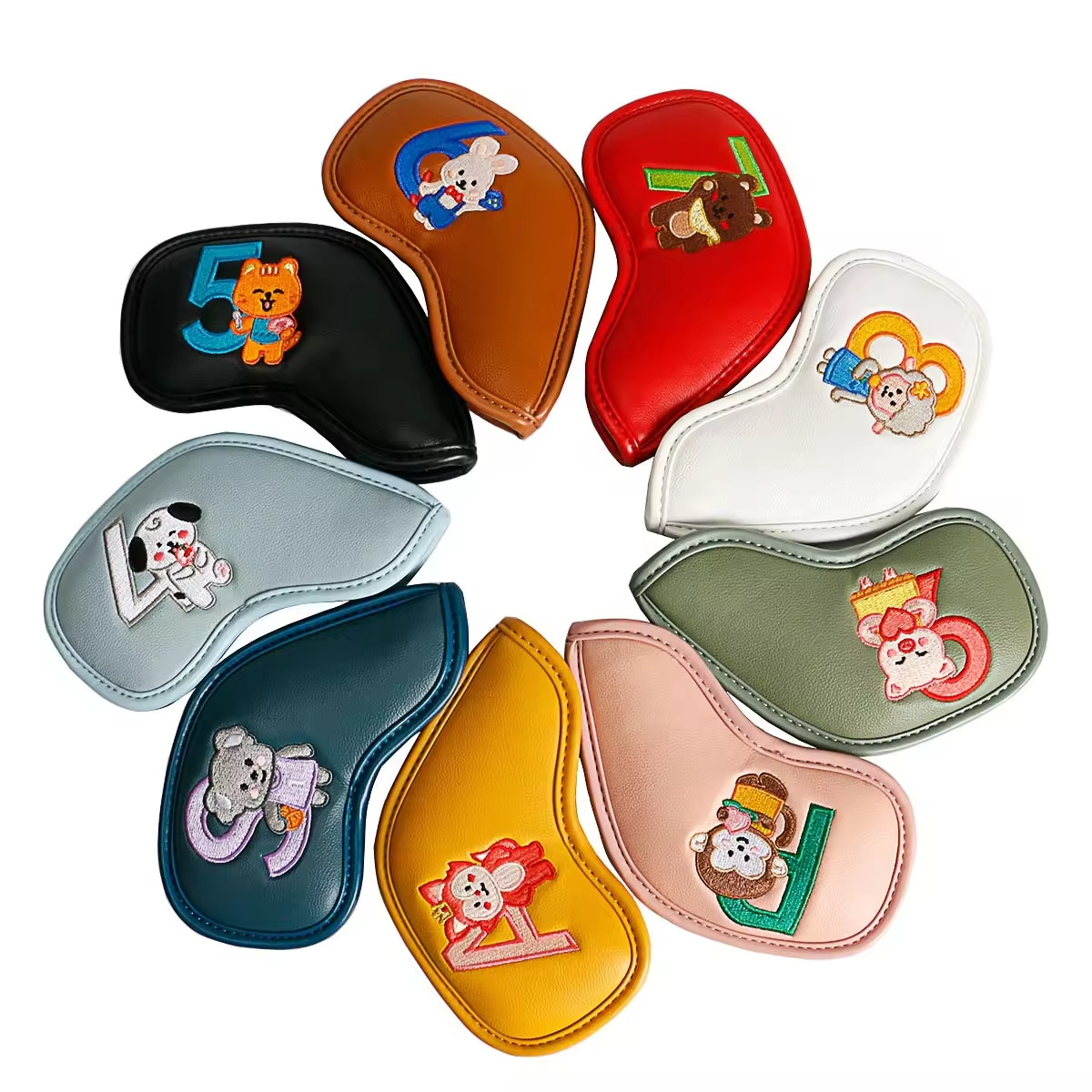 9Pcs Cute Cartoon Animal Golf  - Women Accessories To Gift ulasan dan harga