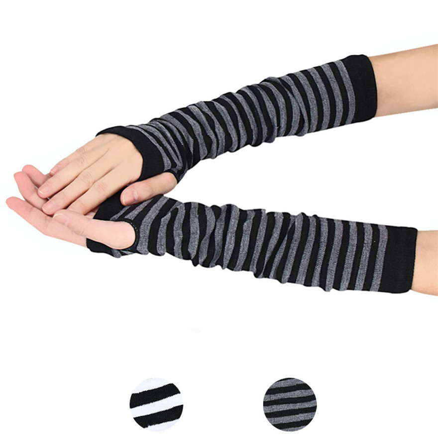 Women Long Sleeve Gothic Strip - Women'S Winter Accessories Set ulasan dan harga